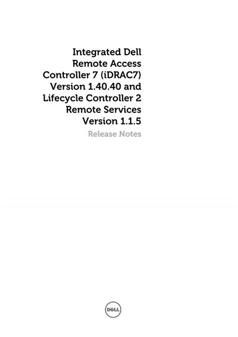 dell idrac7 remote access controller